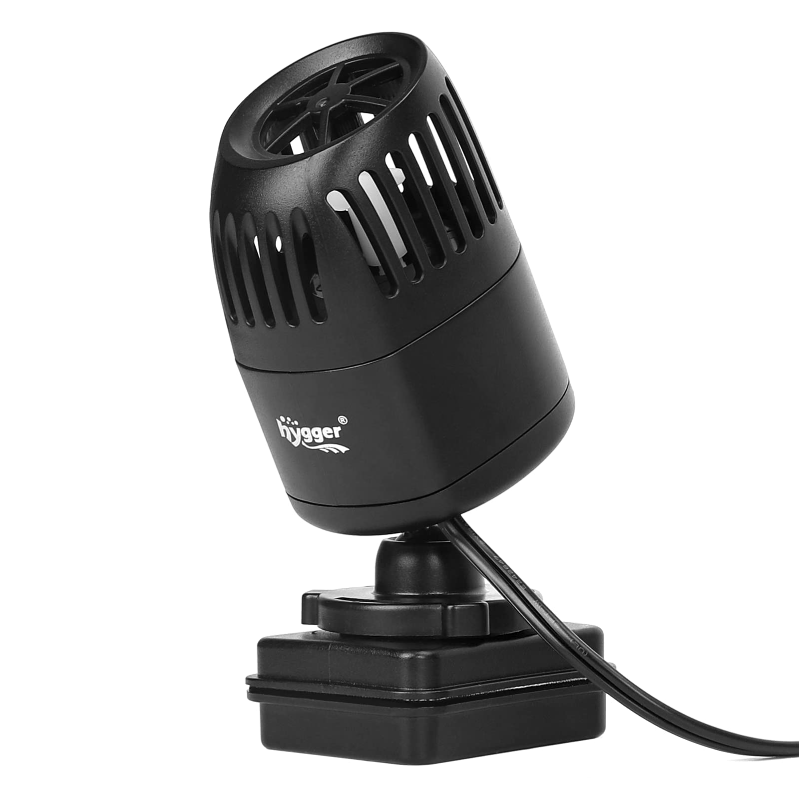 Hygger Wave Maker with 360-degree head for customizable aquarium flow.