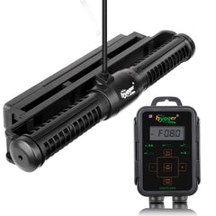 Hygger Wave Maker with LED display, front view showing adjustable flow options.