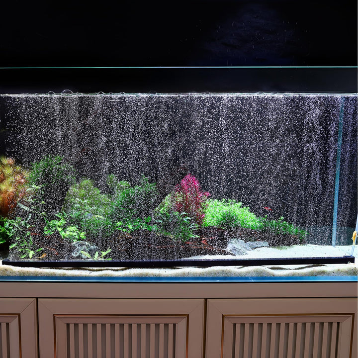 hygger weighted nano mist bubble wall bar creates a uniform bubble curtain for steady aeration