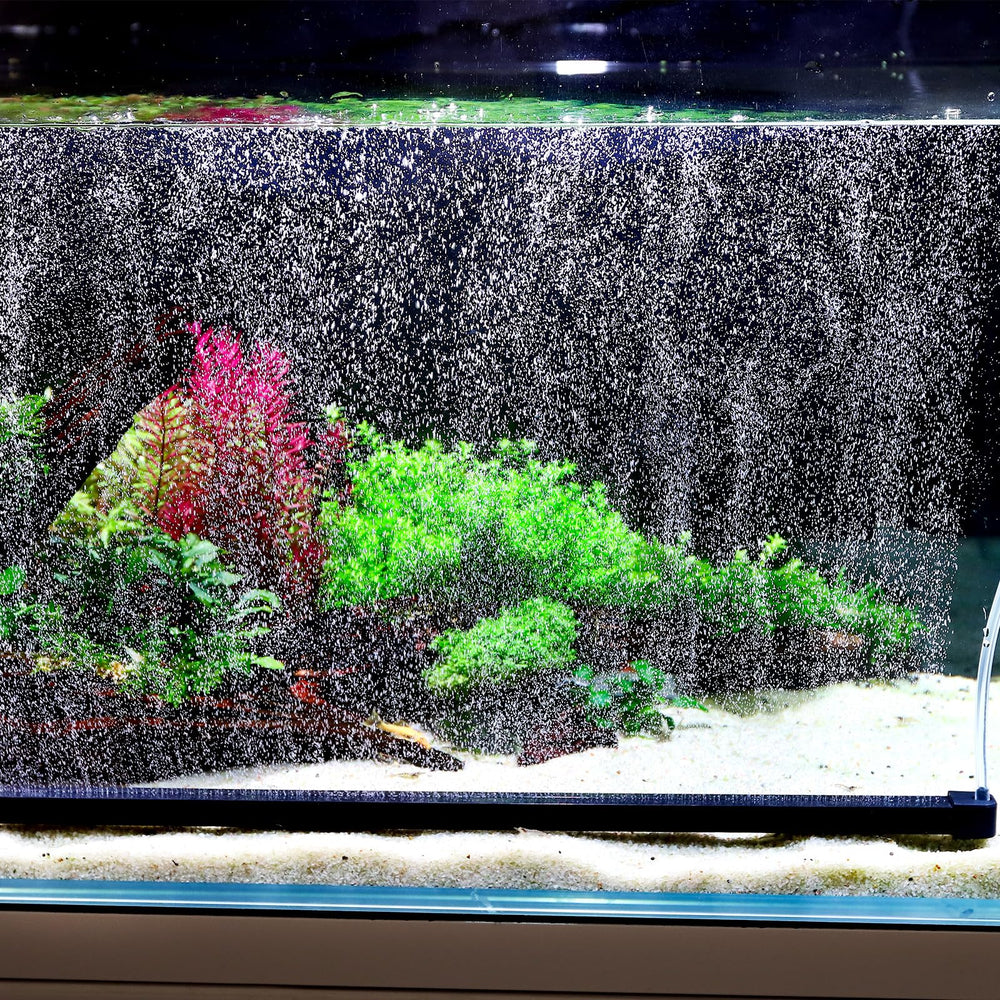 Hygger weighted nano mist bubble wall bar creates even aeration across the tank