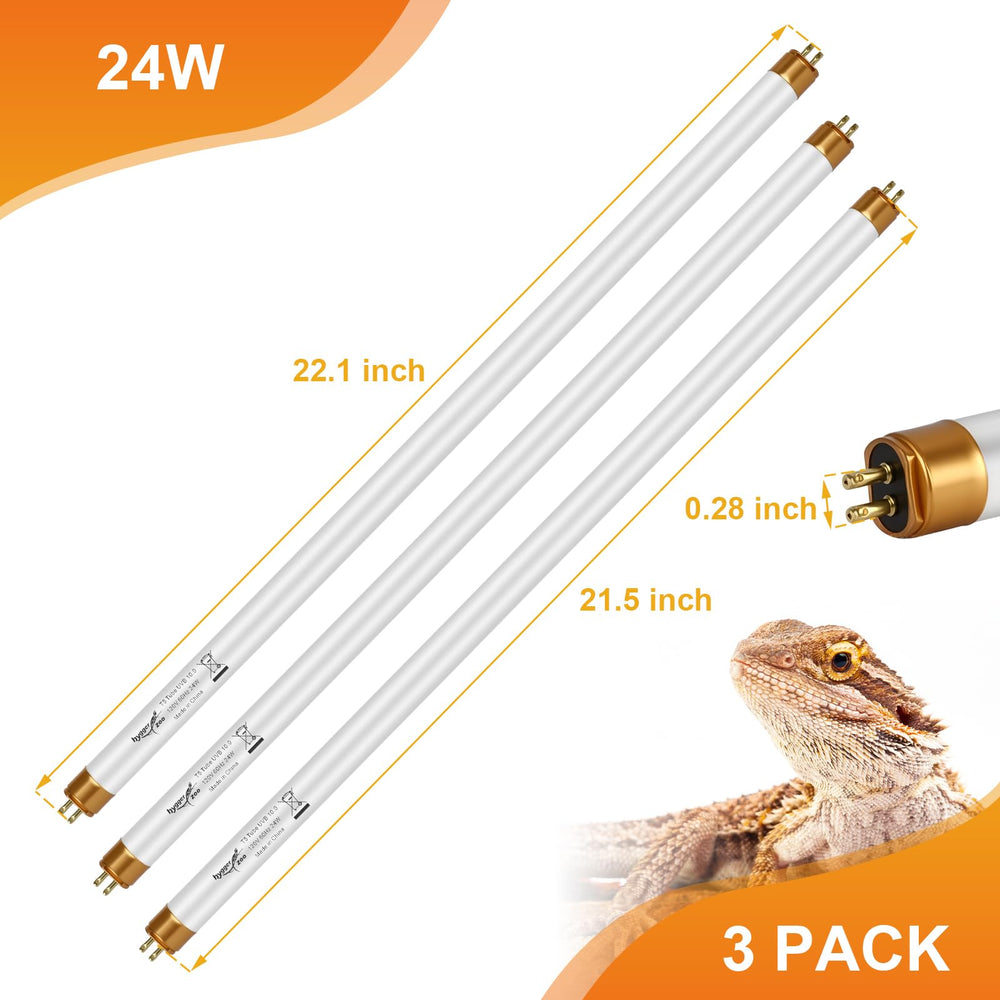 Hygger Zoo multi-species tank UVB light shown in tropical setup
