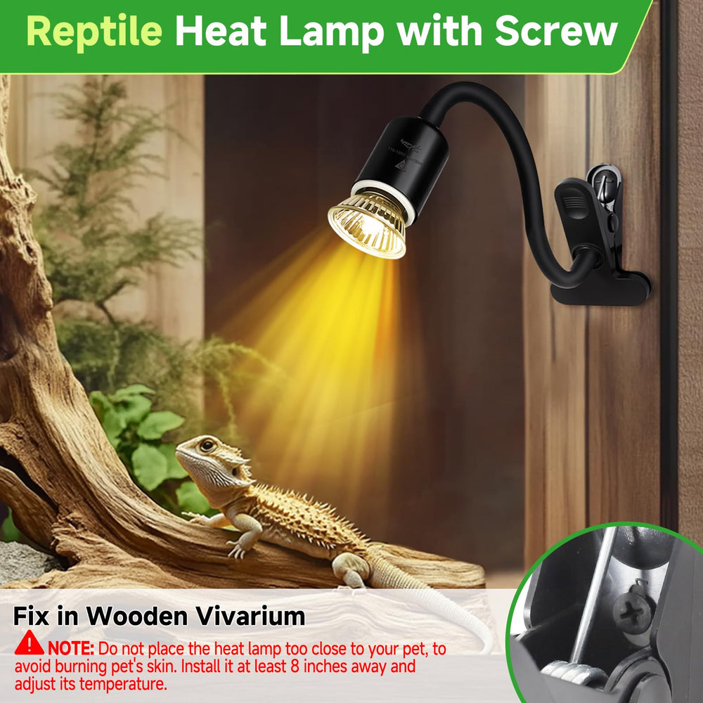Hygger Zoo ceramic socket compatible with many bulb types up to 100W