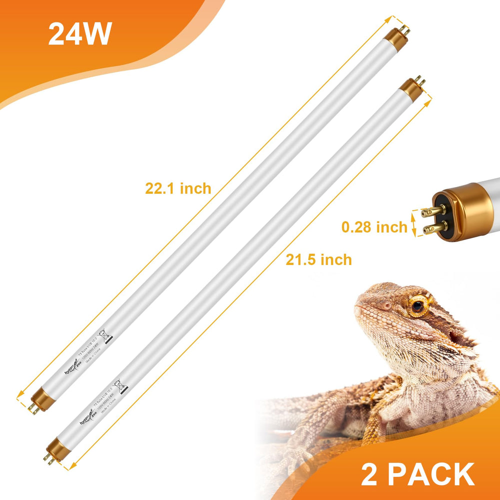 Hygger zoo UVB tube enhances terrarium ambiance and reptile well-being