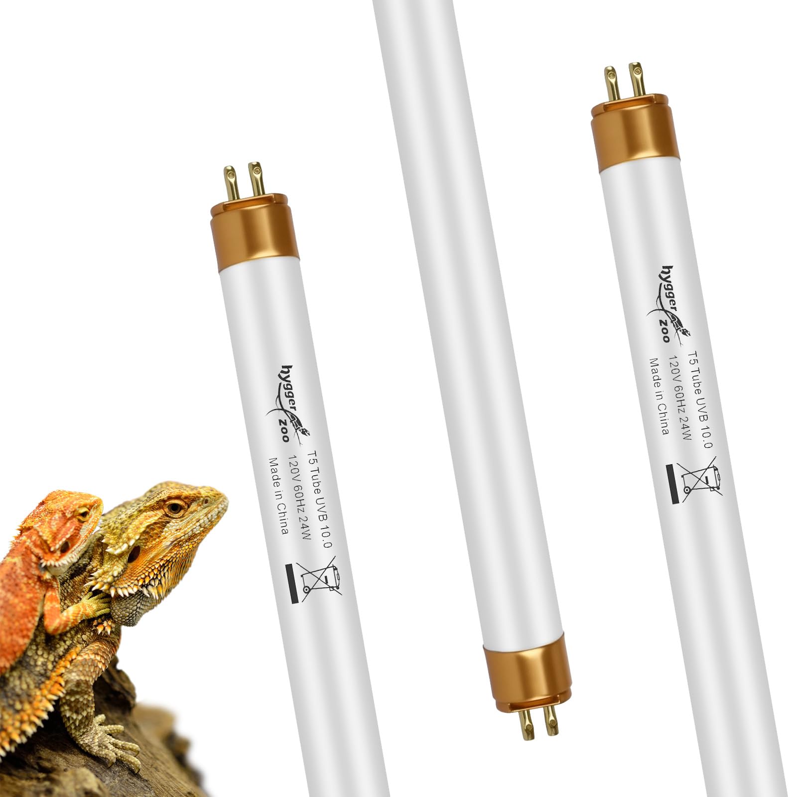 Hygger Zoo UVB light for reptiles 22inch in bearded dragon terrarium boosts UVB exposure