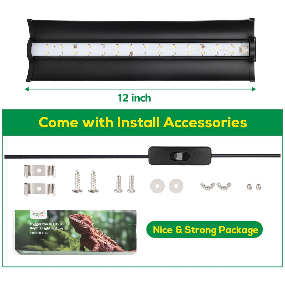 Hygger Zoo UVB Light aluminum heat-dissipation housing extending LED life