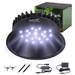 Hygger zoo UVB light with timer front view for reliable reptile basking.