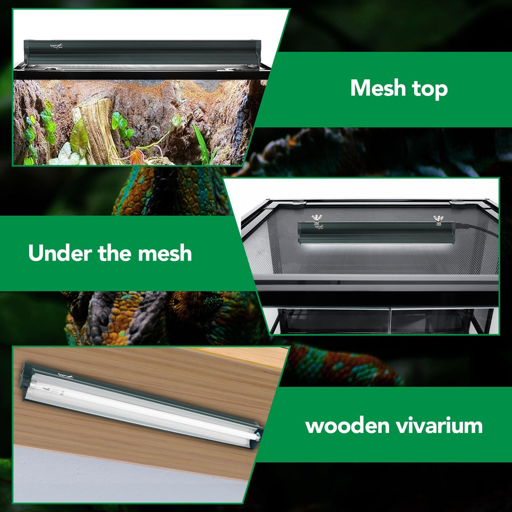 Hygger Zoo UVB reflector layer boosts light efficiency for better coverage.