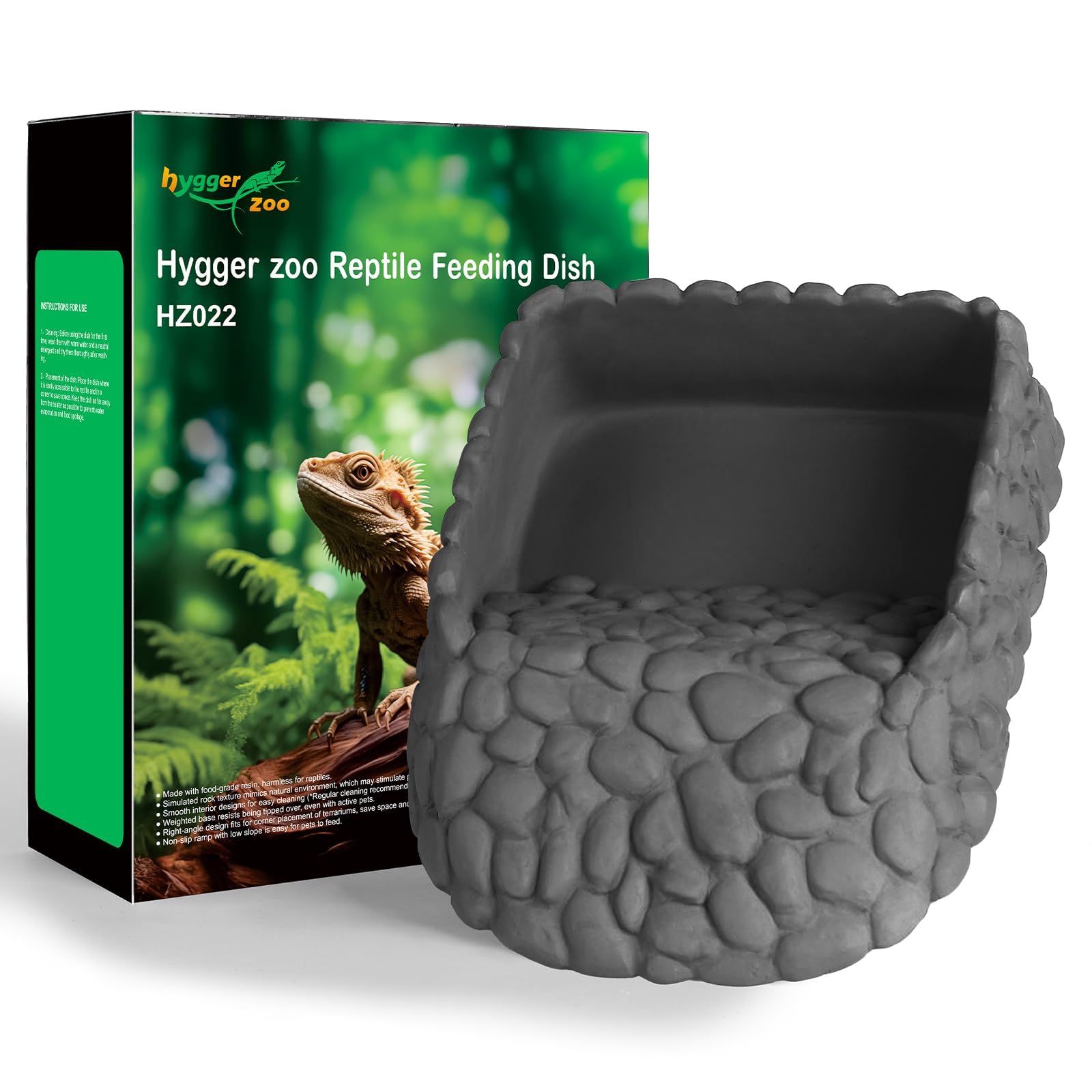 Hygger Zoo textured ramp dish enhances climbing and interaction