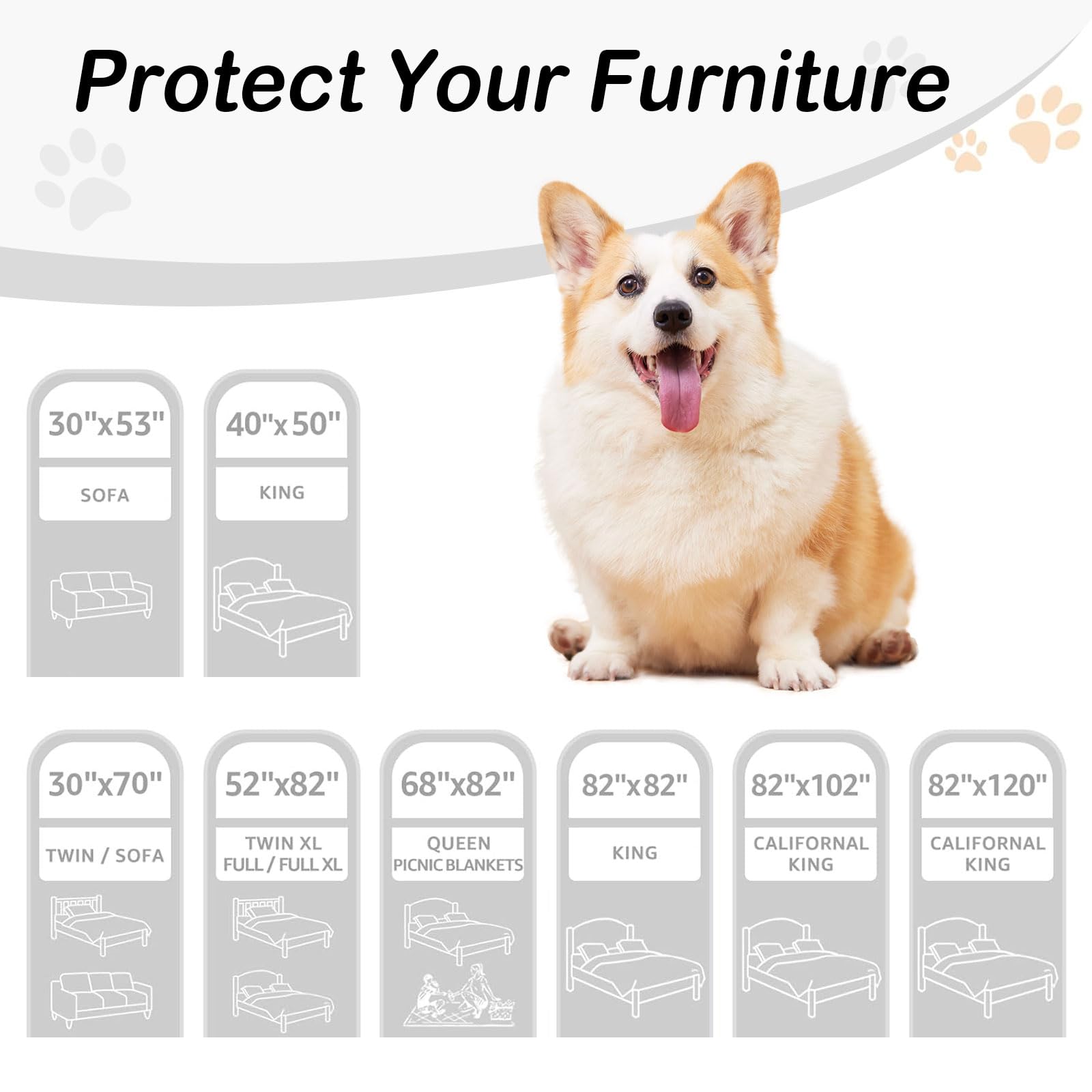 Hyha furniture protector guards against stains and pet hair on furniture.