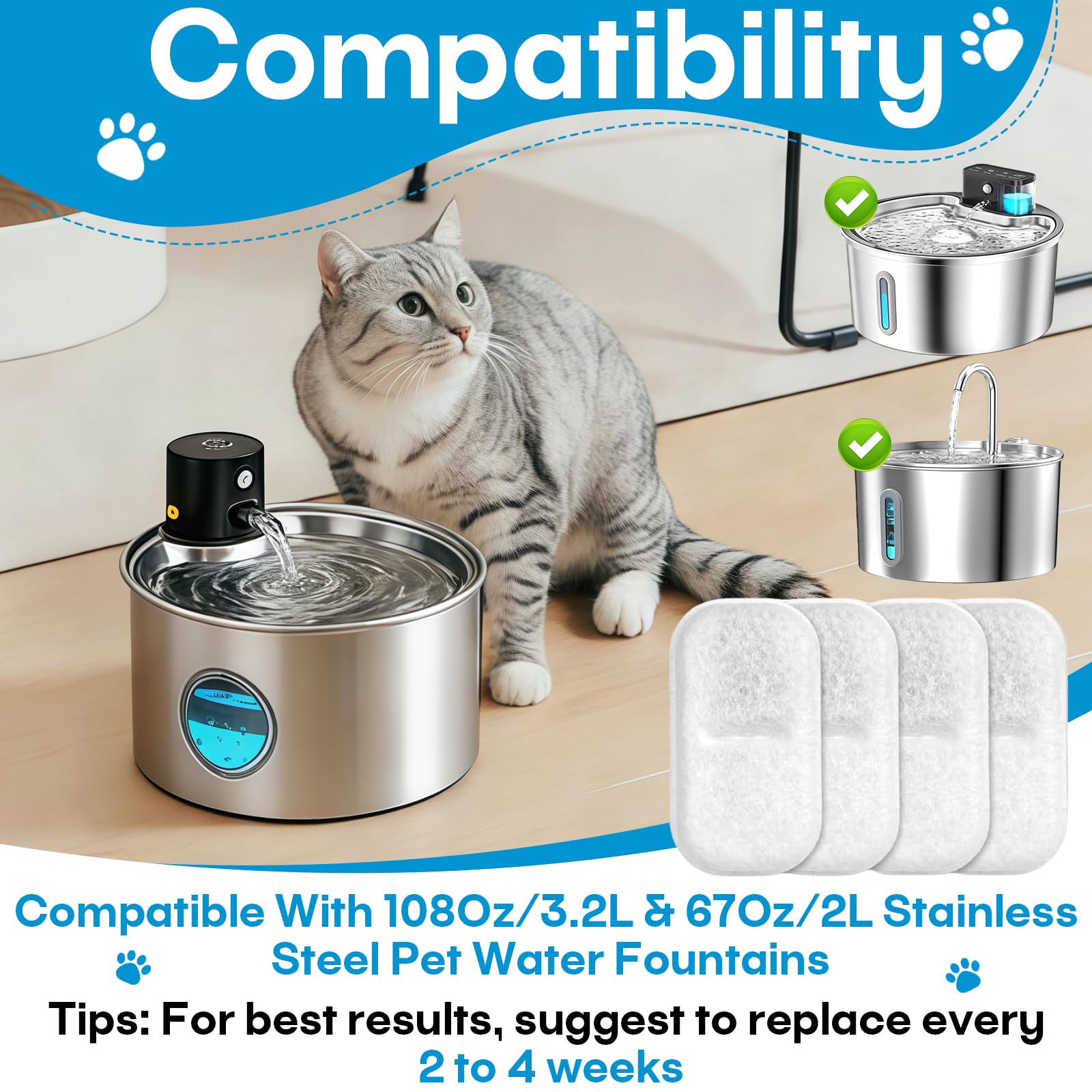 Hyparade water freshness image illustrating circulating water benefits for pets