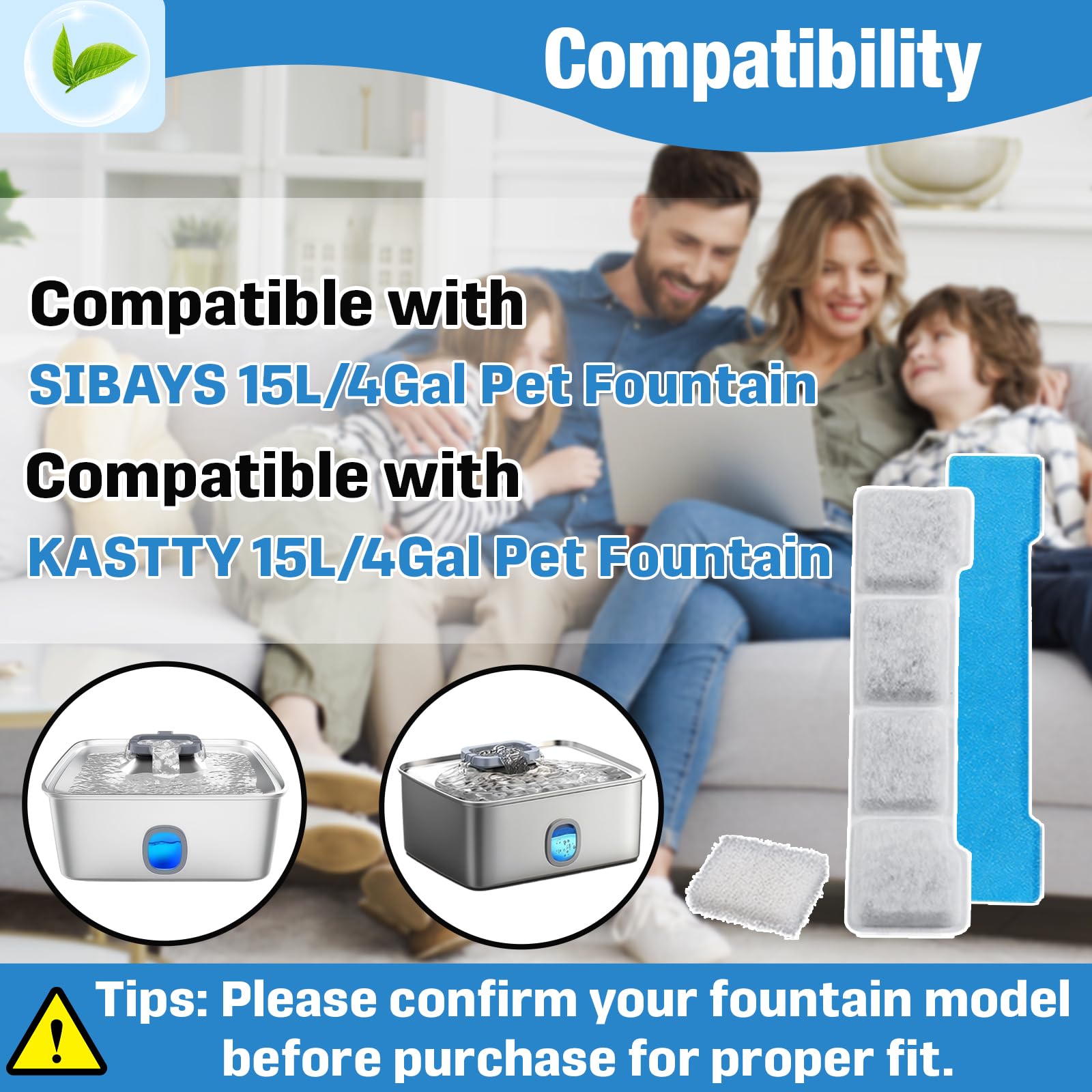 SIBAYS-compatible Hyparade fountain filters fit 15L/4Gal dispensers.