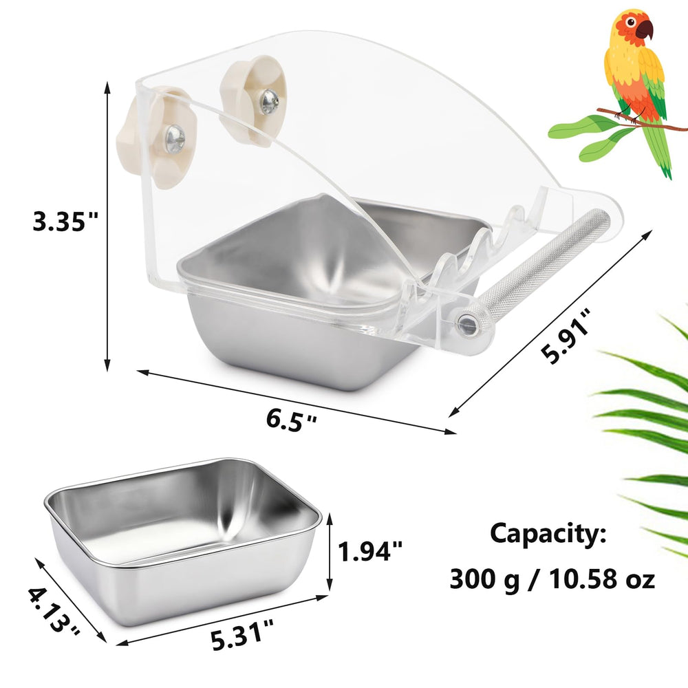 Hypeety anti-slip perch offers secure footing during feeding.
