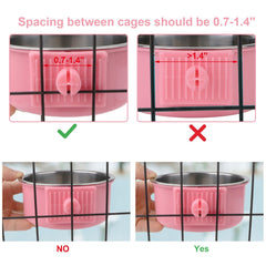 Hypeety compact no-spill bowl fits small crates without crowding