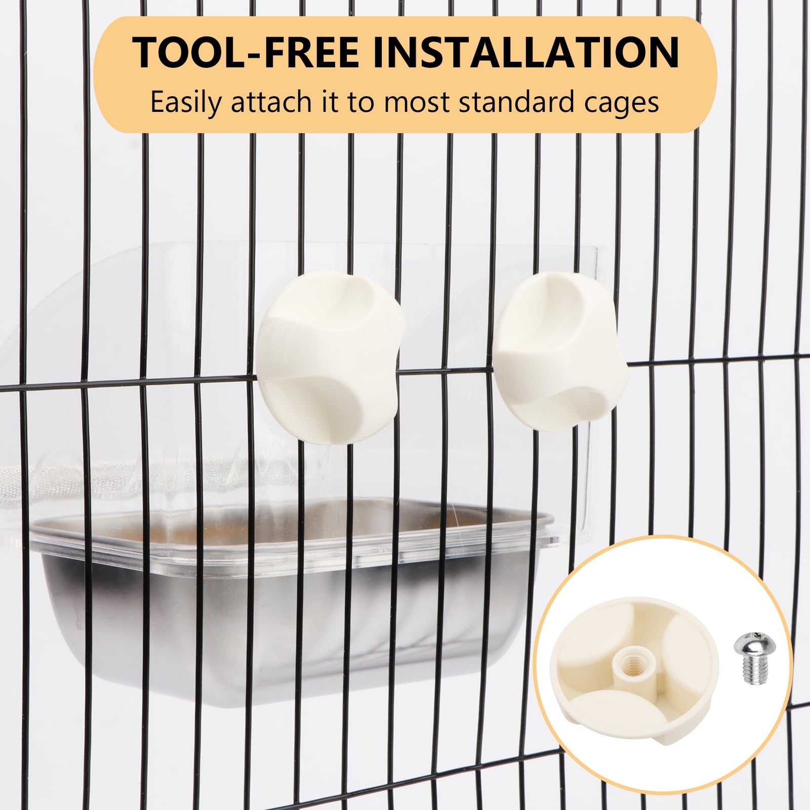 Hypeety tool-free installation clips to cages in seconds.