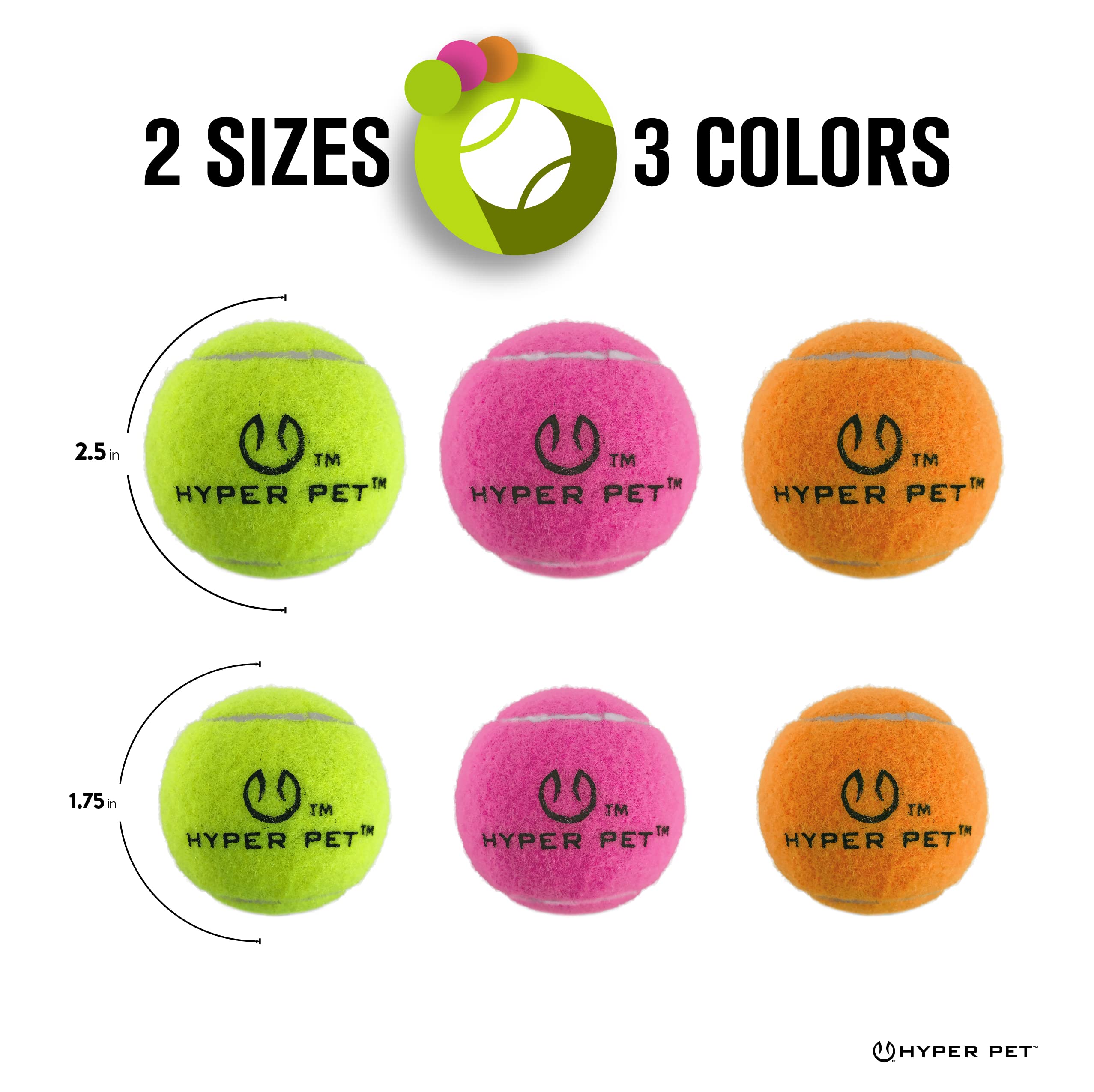 Hyper Pet fetch balls support exercise for medium to large dogs.