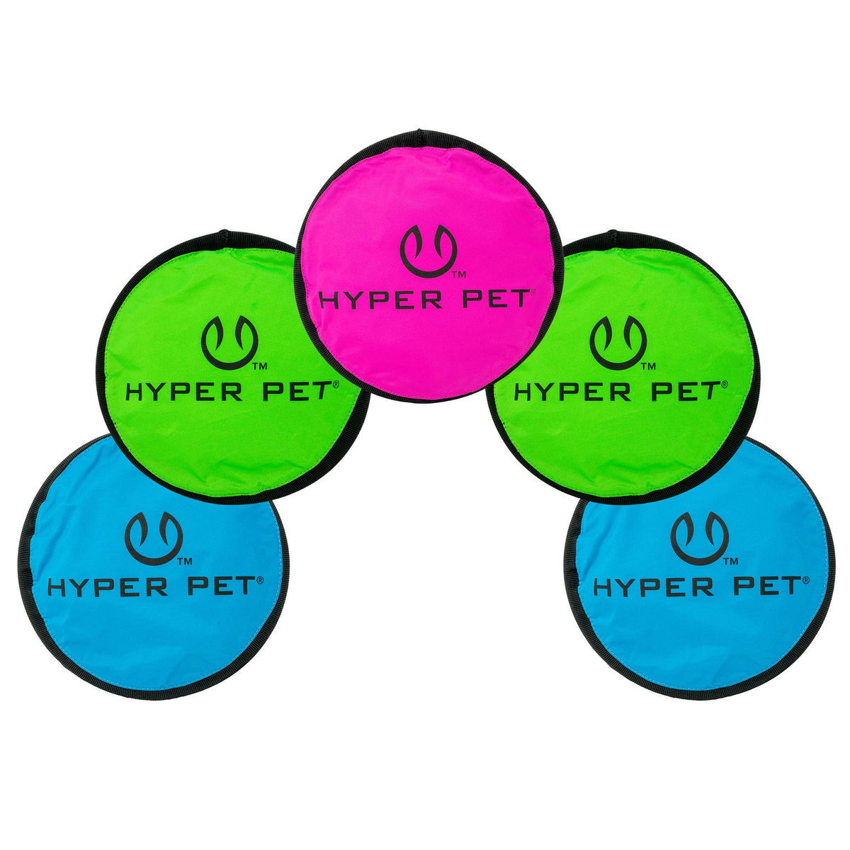 Hyper Pet Flippy Flopper 9-inch flying disc for soft, safe outdoor fetch.