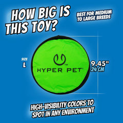 Hyper Pet Flippy Flopper durable, teeth-friendly disc for playful sessions.