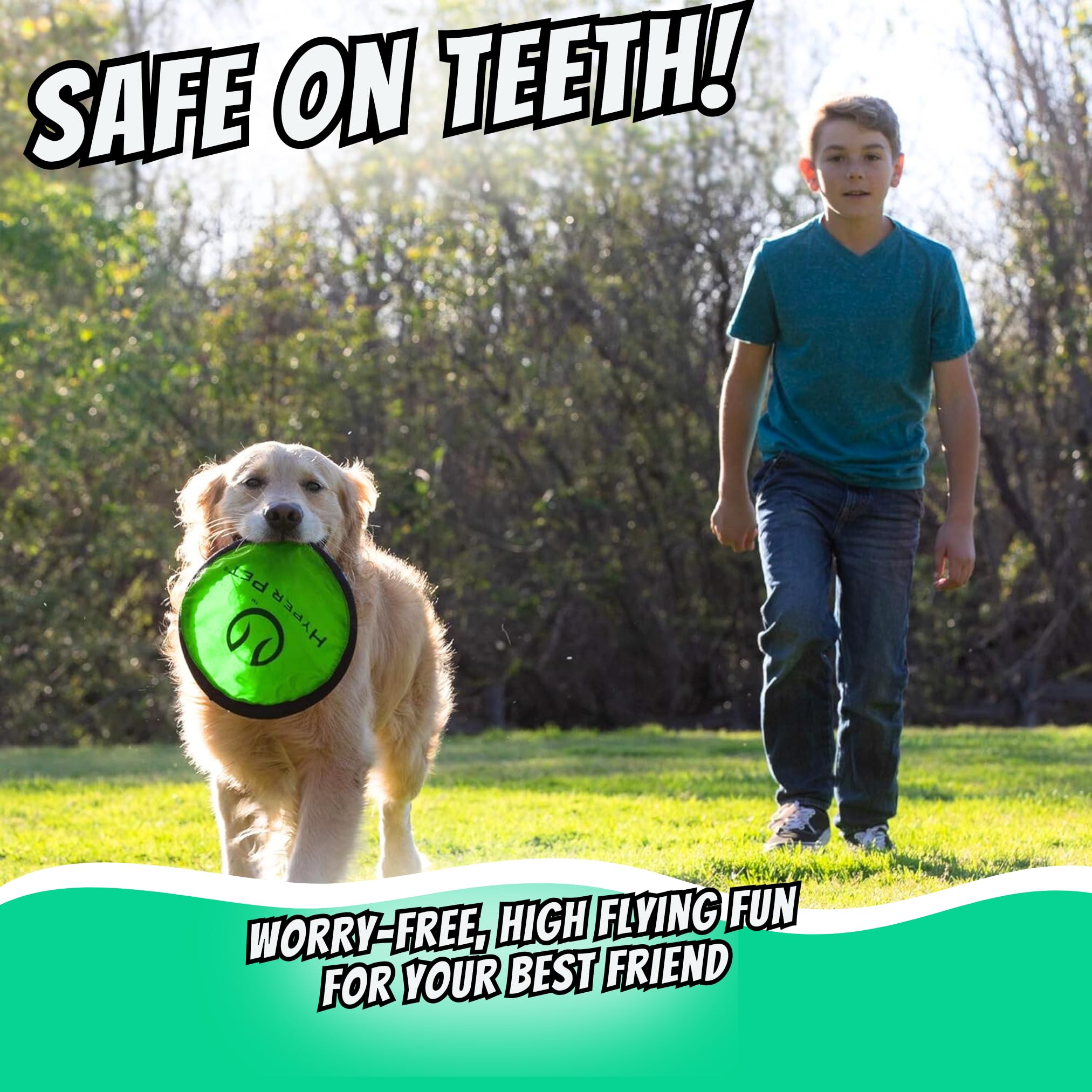 Hyper Pet Flippy Flopper pack of five discs for multi-dog households.
