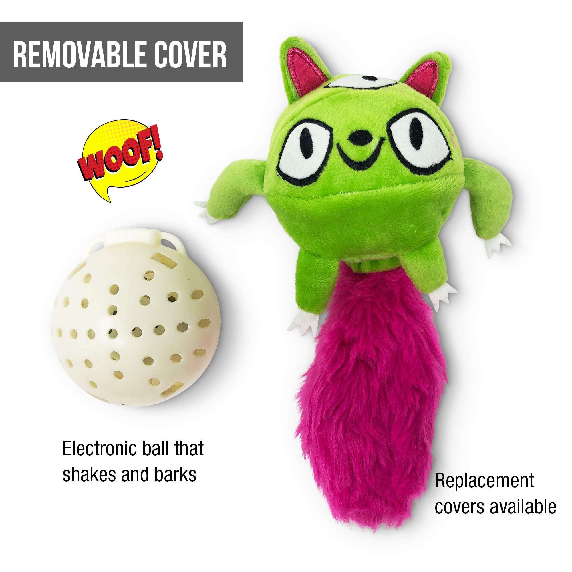 Hyper Pet Monster Pal toy battery compartment enables quick changes.