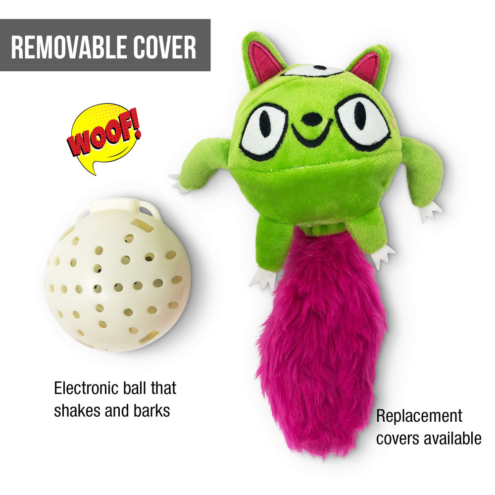 Hyper Pet Monster Pal toy battery compartment enables quick changes.