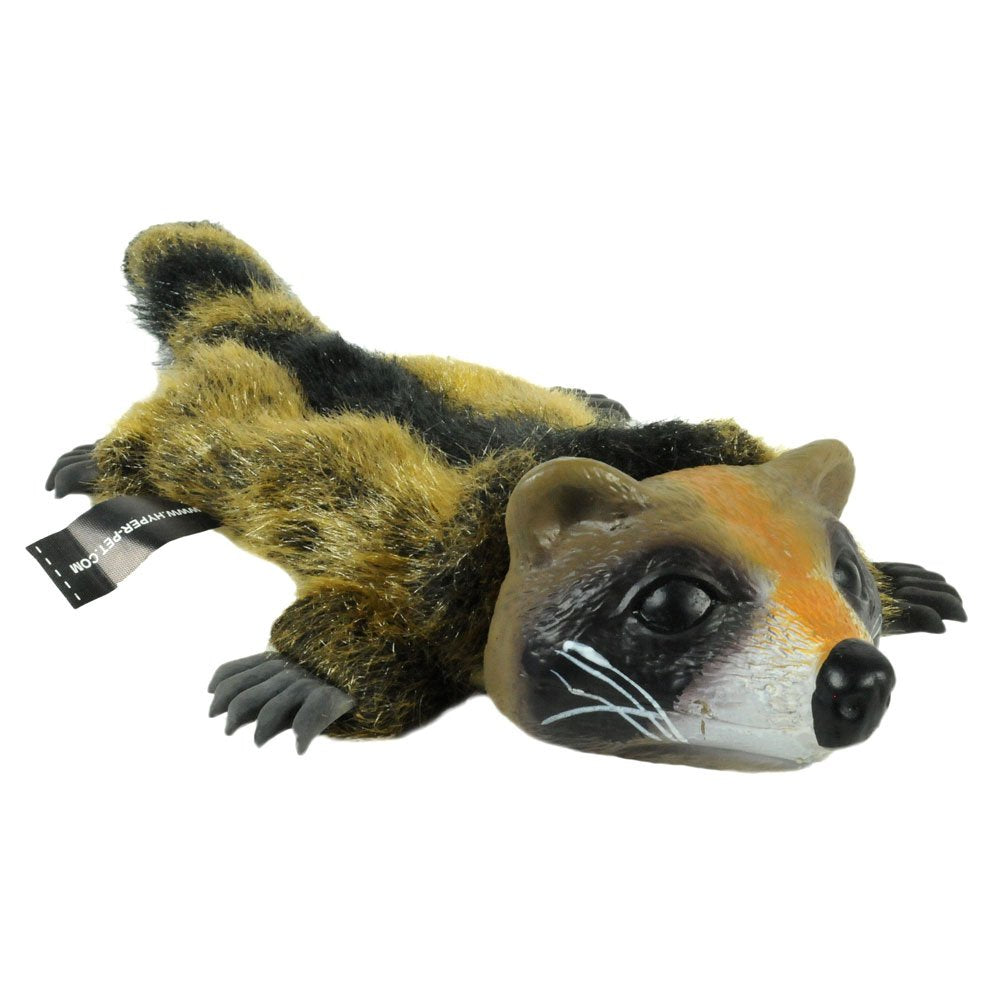 Hyper Pet Real Skinz Raccoon textured plush and latex surfaces for varied chews