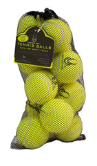Hyper Pet tennis balls in pink improve spotting during outdoor play.
