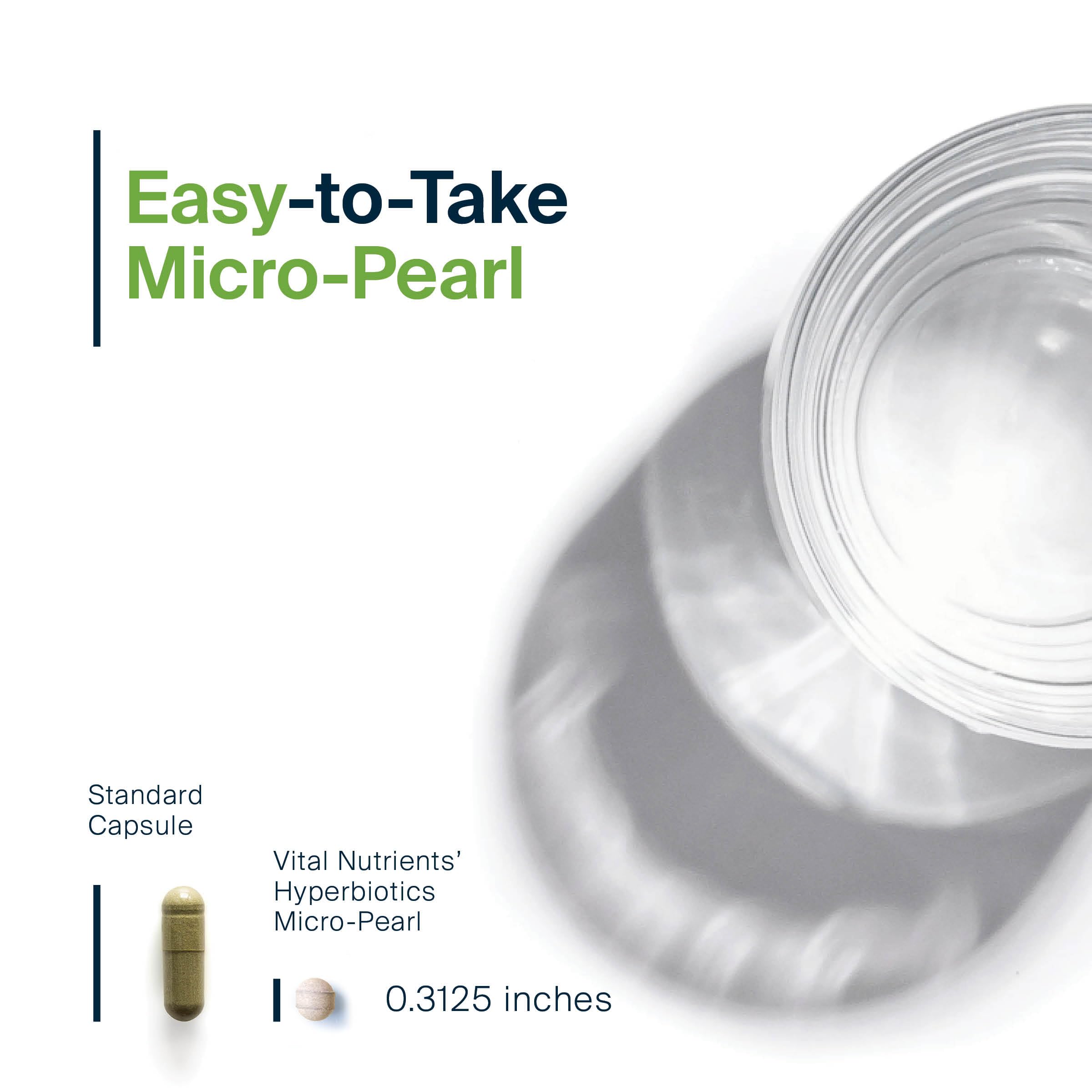 Hyperbiotics Vital Nutrients Pro Pets time-release technology image demonstrates protected probiotics.