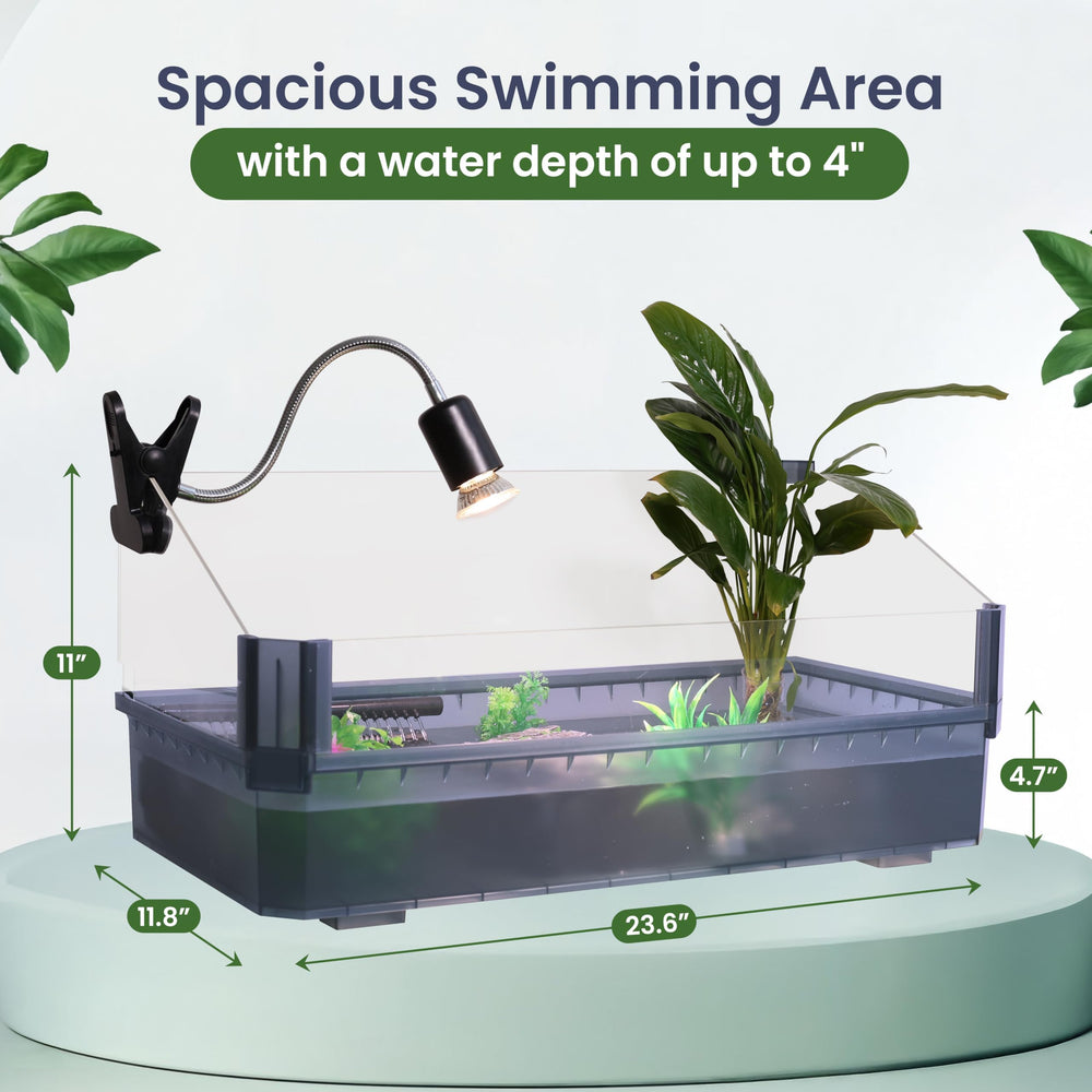HYPESIDE complete turtle tank setup ready for easy installation and care