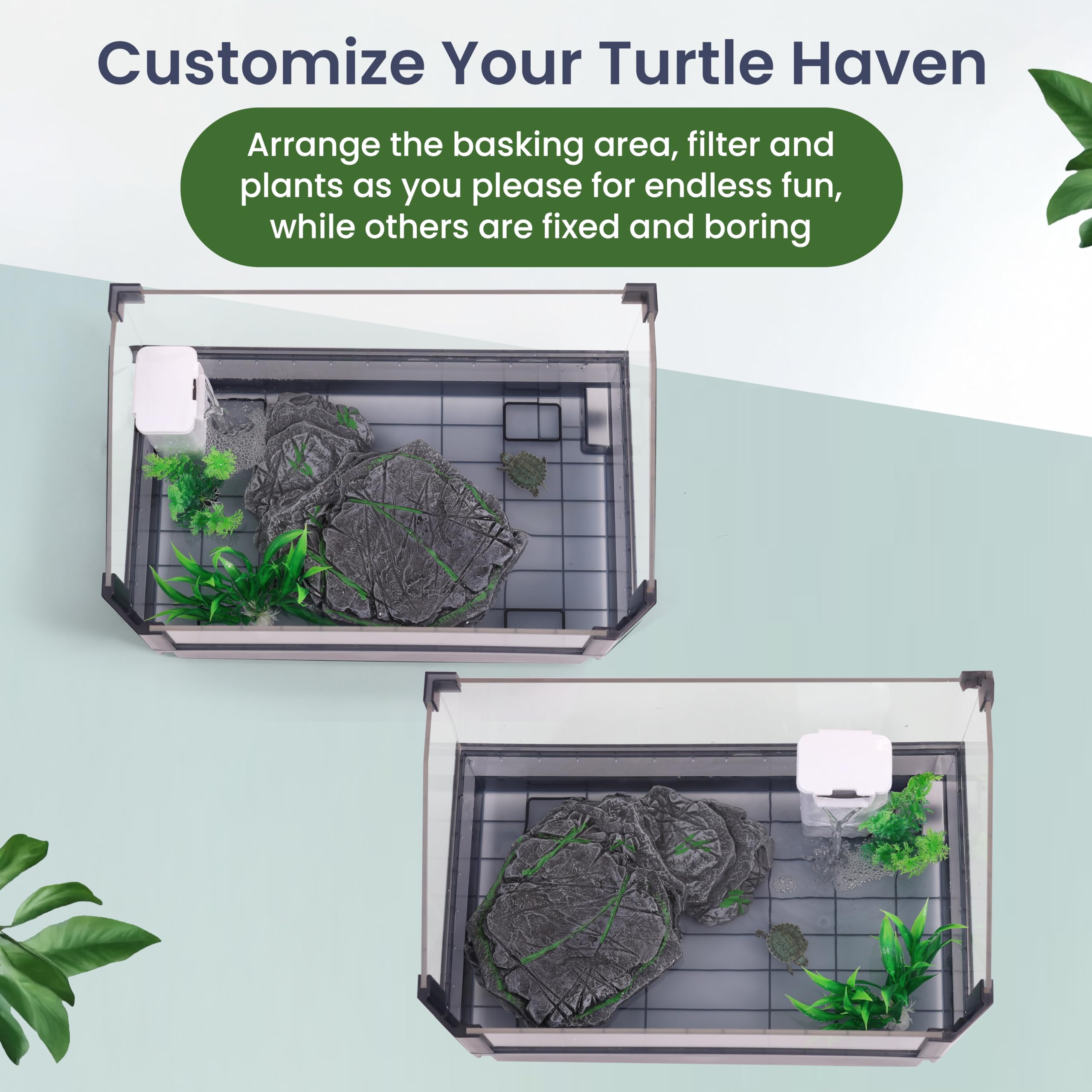 HYPESIDE baby turtle view with 360-degree visibility