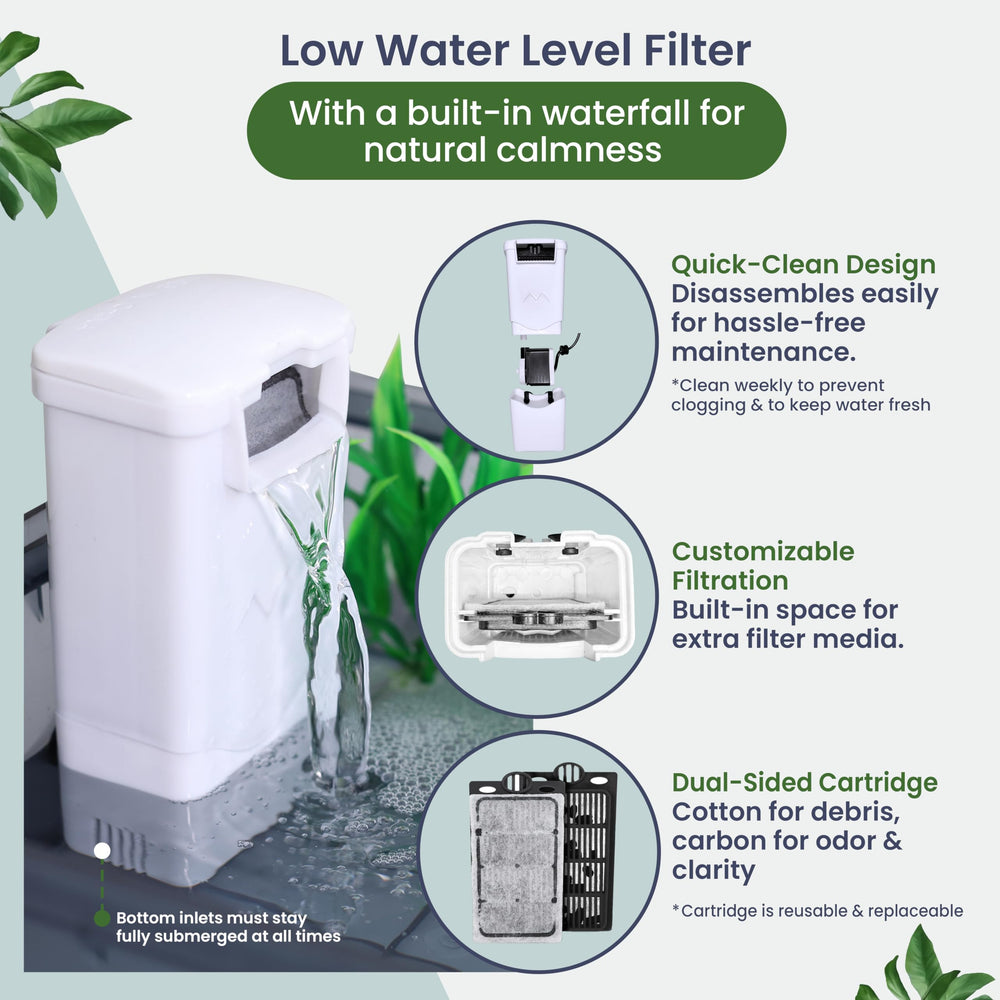 HYPESIDE built-in drain-hole design facilitates easy water changes