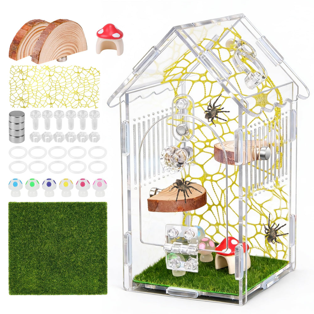 Hysagtek compact dimensions fit small desktop terrarium setups