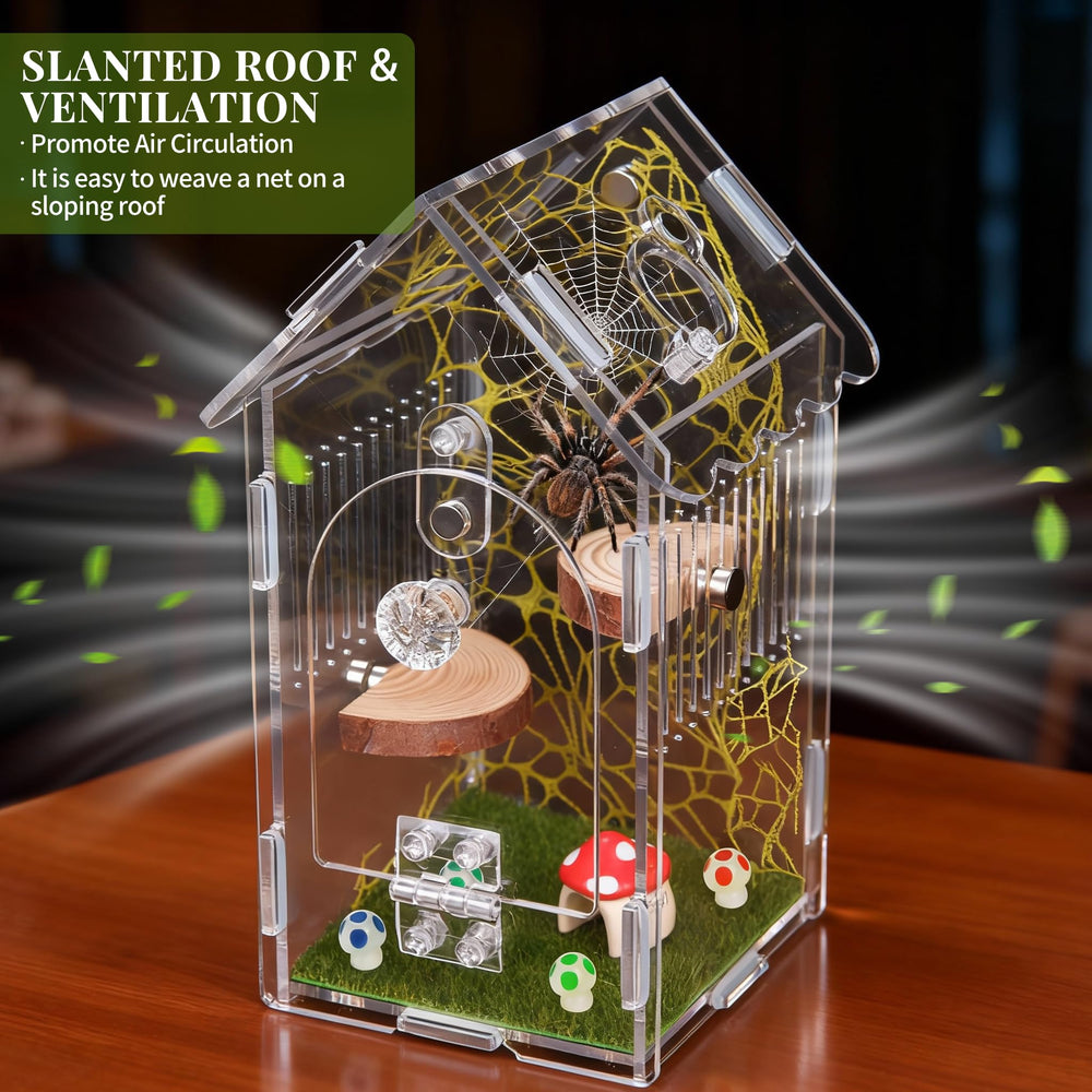 Hysagtek interior habitat view illustrating compact arboreal setup