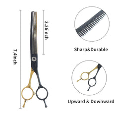 Hyzrqwyw curved blender scissor for dog grooming creates seamless blend