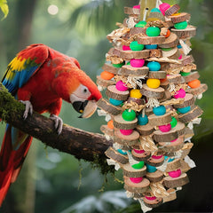 HZDZ LCPAW African Grey Amazon parrot toy promotes engagement and enrichment.