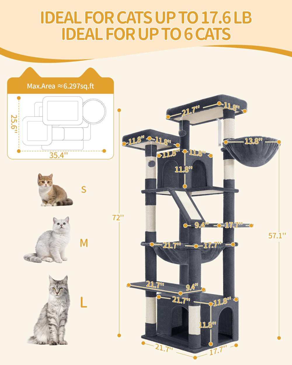 Hzuaneri dual top platforms offer room to stretch and observe.