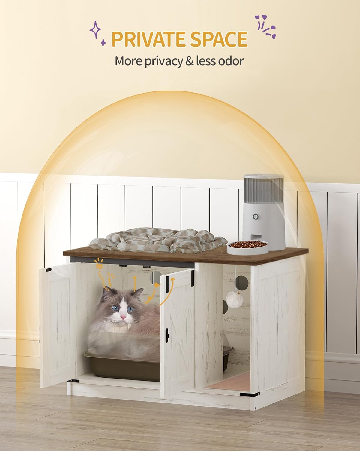 Hzuaneri adjustable feet ensure stable placement on uneven floors.