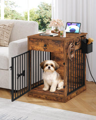 Hzuaneri anti-chew anti-escape crate keeps small dogs safe