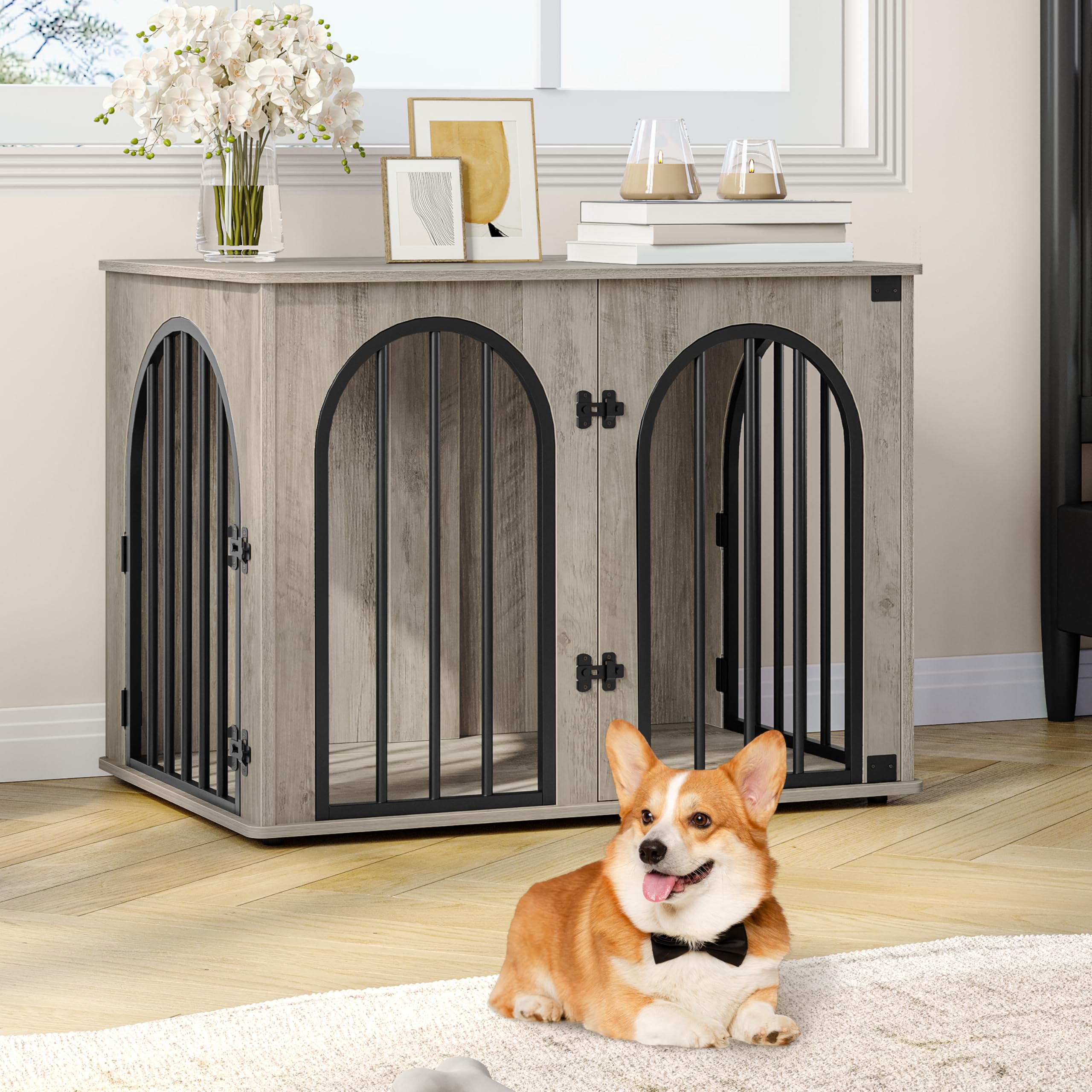 Hzuaneri arch-door crate highlighting modern furniture integration