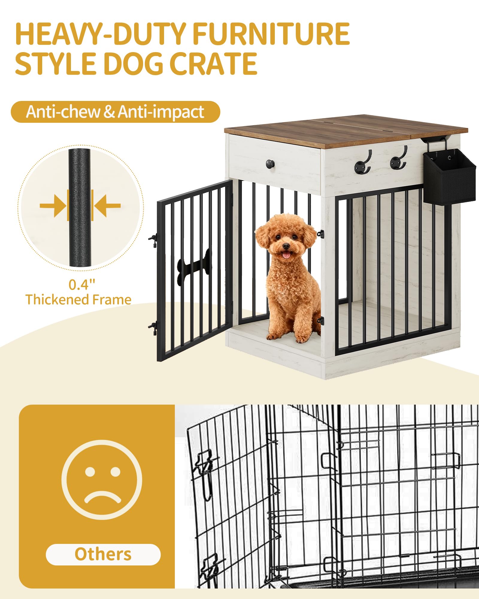 Hzuaneri bone-shaped tag included for easy pet identification.