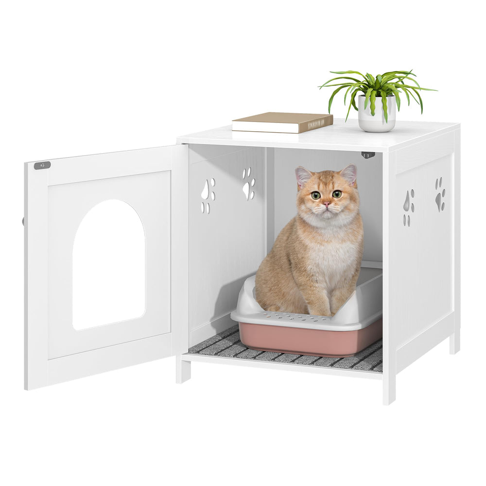 Hzuaneri cat litter box enclosure top supports up to 132 lb.