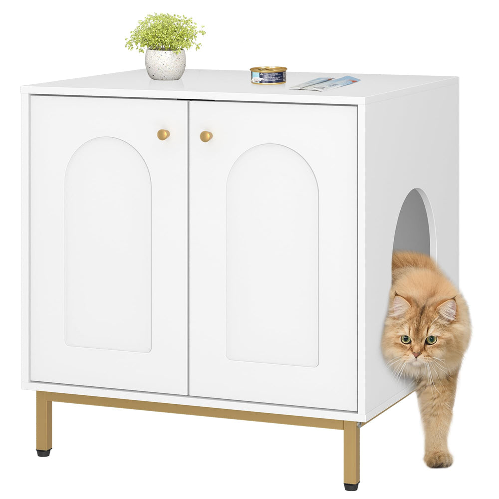 Hzuaneri CB81203G front view shows discreetly hidden litter box.