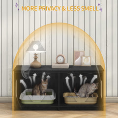 Hzuaneri cat litter box enclosure rustic farmhouse door detail