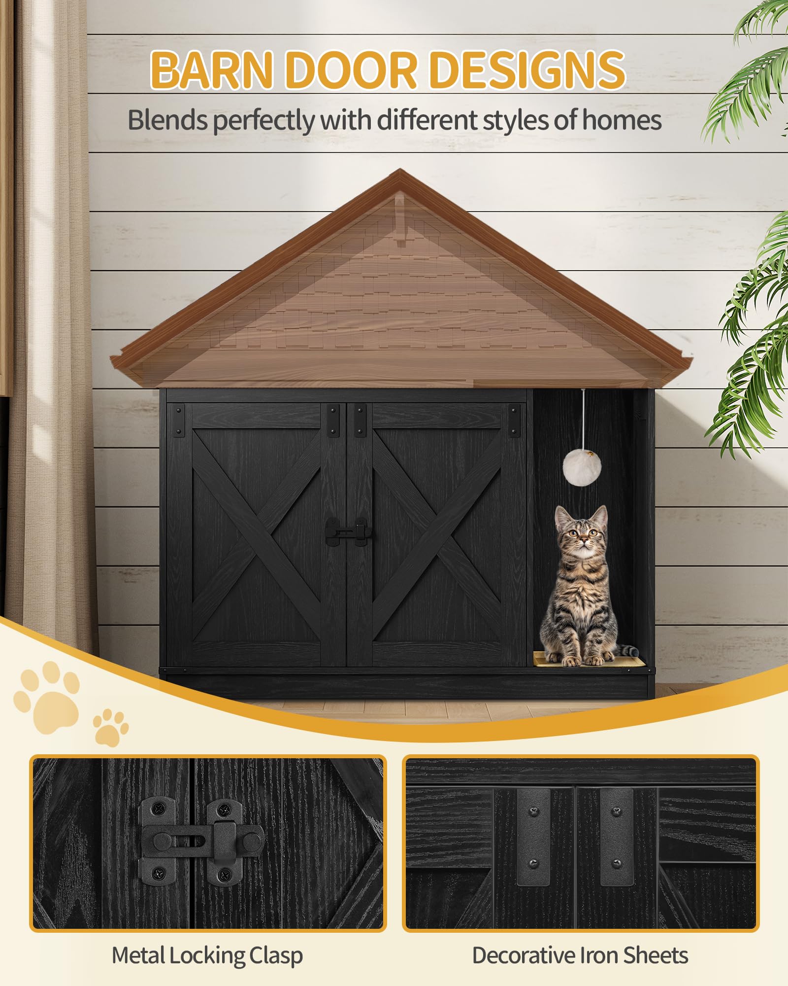 Hzuaneri sturdy latch prevents accidental opening and keeps lid secure.