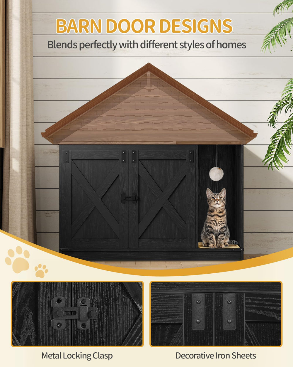 Hzuaneri sturdy latch prevents accidental opening and keeps lid secure.