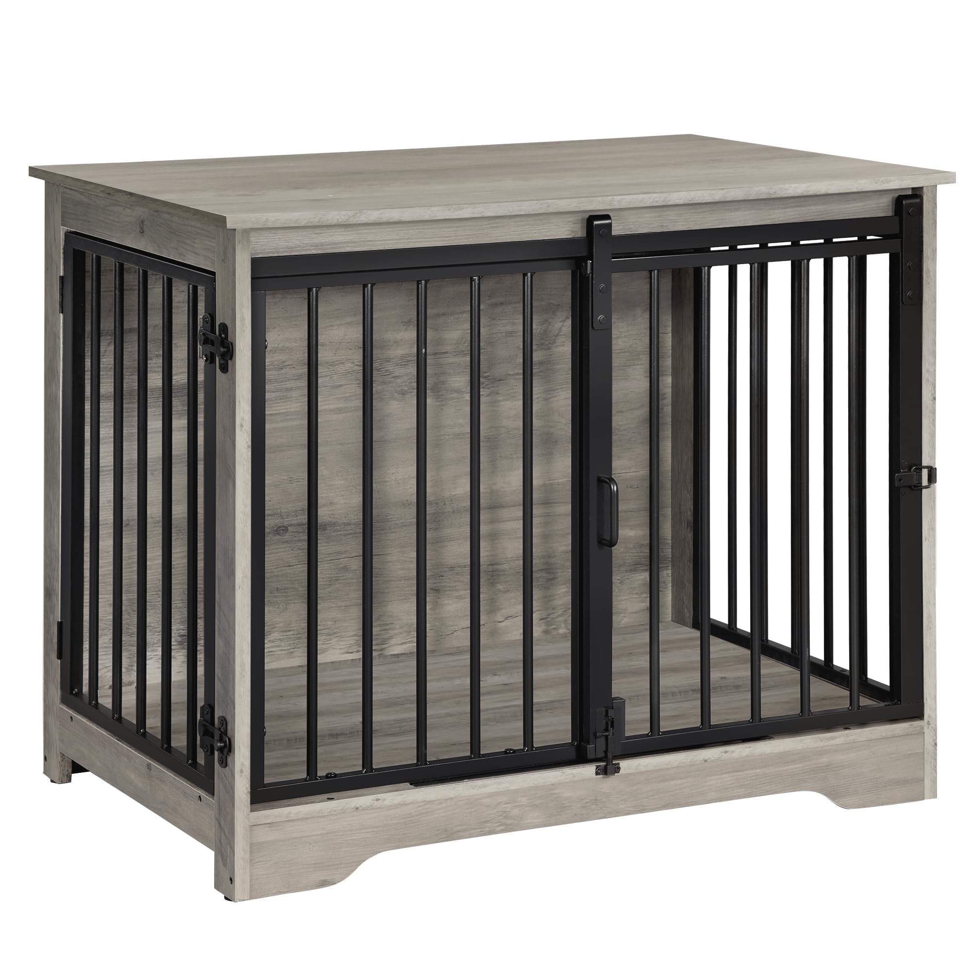 Hzuaneri crate furniture blends with decor while housing a dog safely