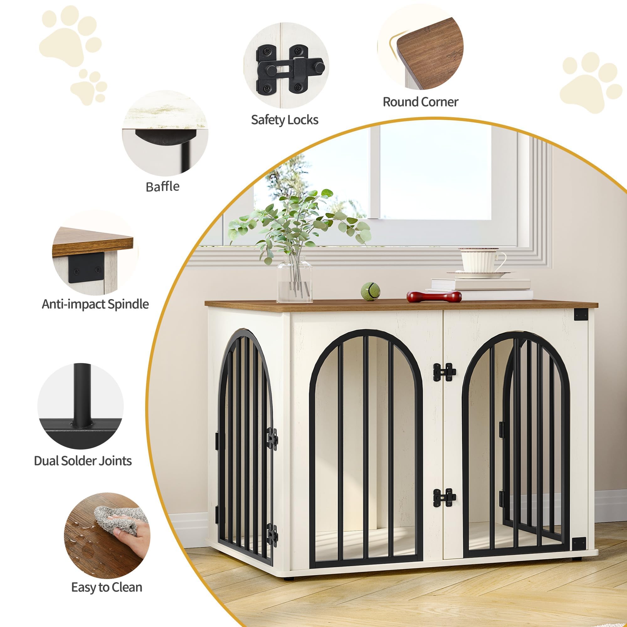 Hzuaneri decorative pet cage blending with living room furniture