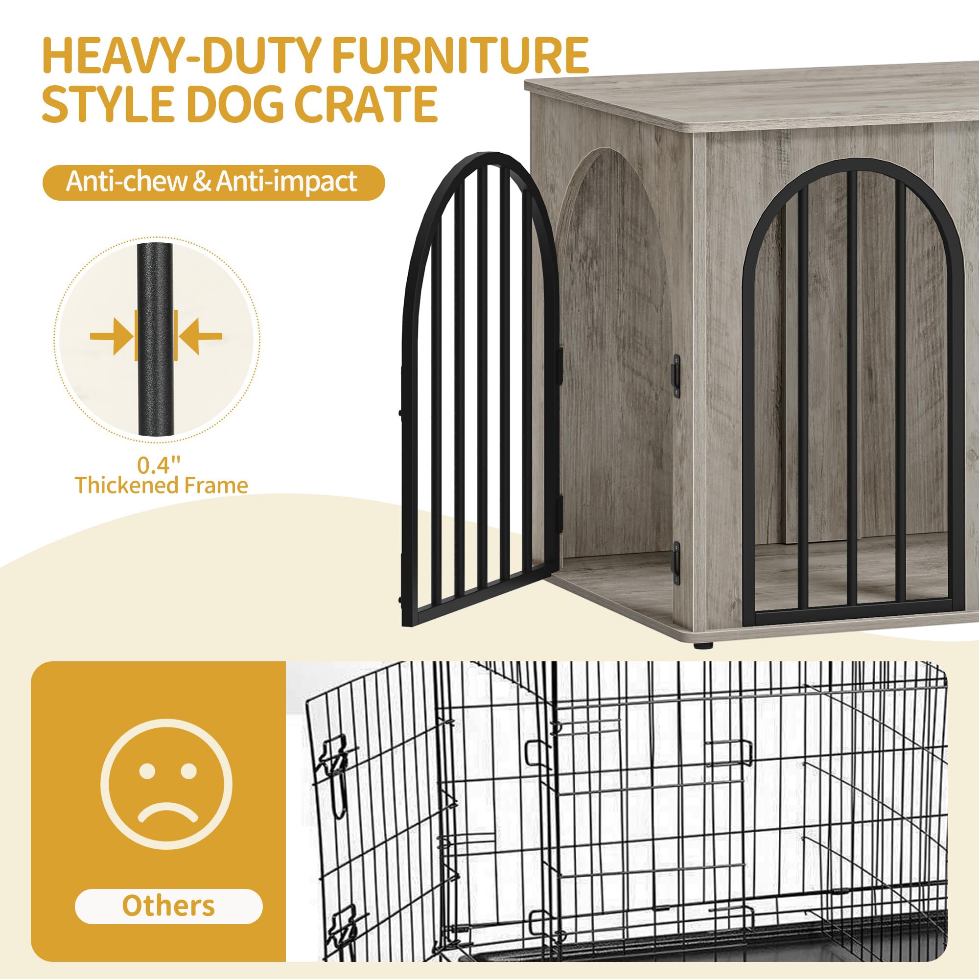 Hzuaneri decorative pet cage as TV stand in living rooms