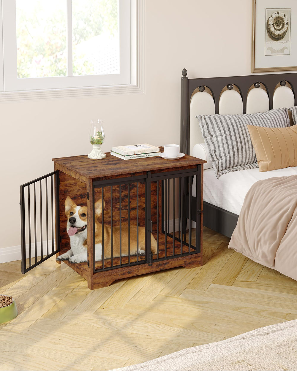 Hzuaneri dog crate anti-chew edges highlight durable protection