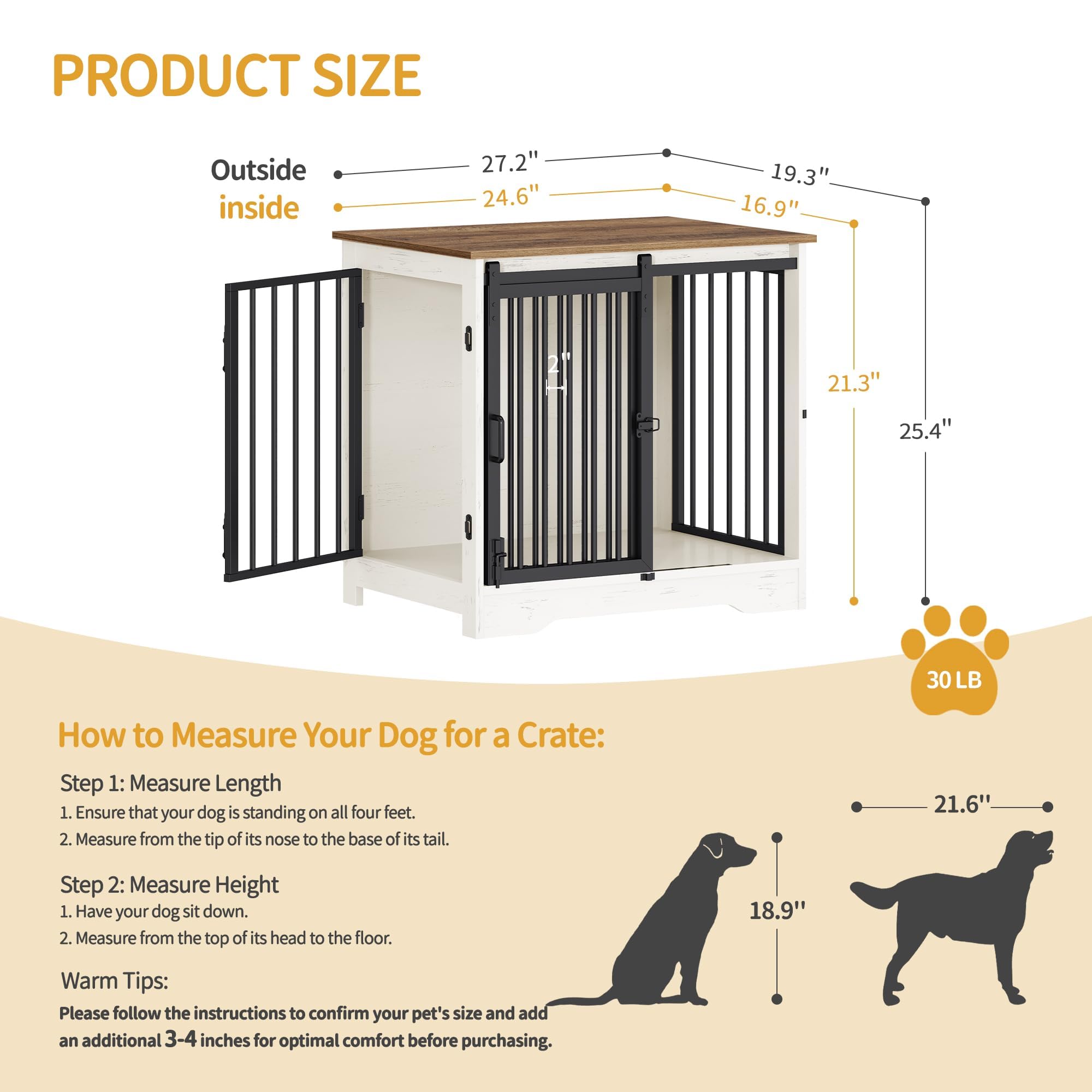 Hzuaneri wood kennel doubles as an end table in living spaces.