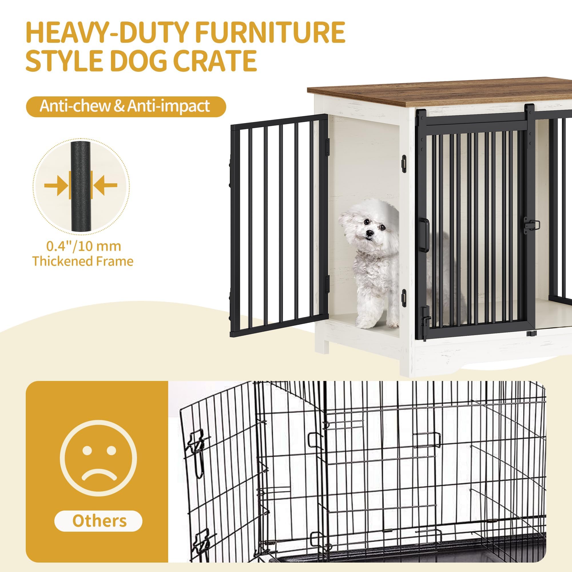 Hzuaneri space-saving crate fits compact room layouts.